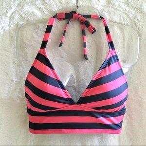Mossimo Yarn Dyed Stripe Halter Bikini Top
